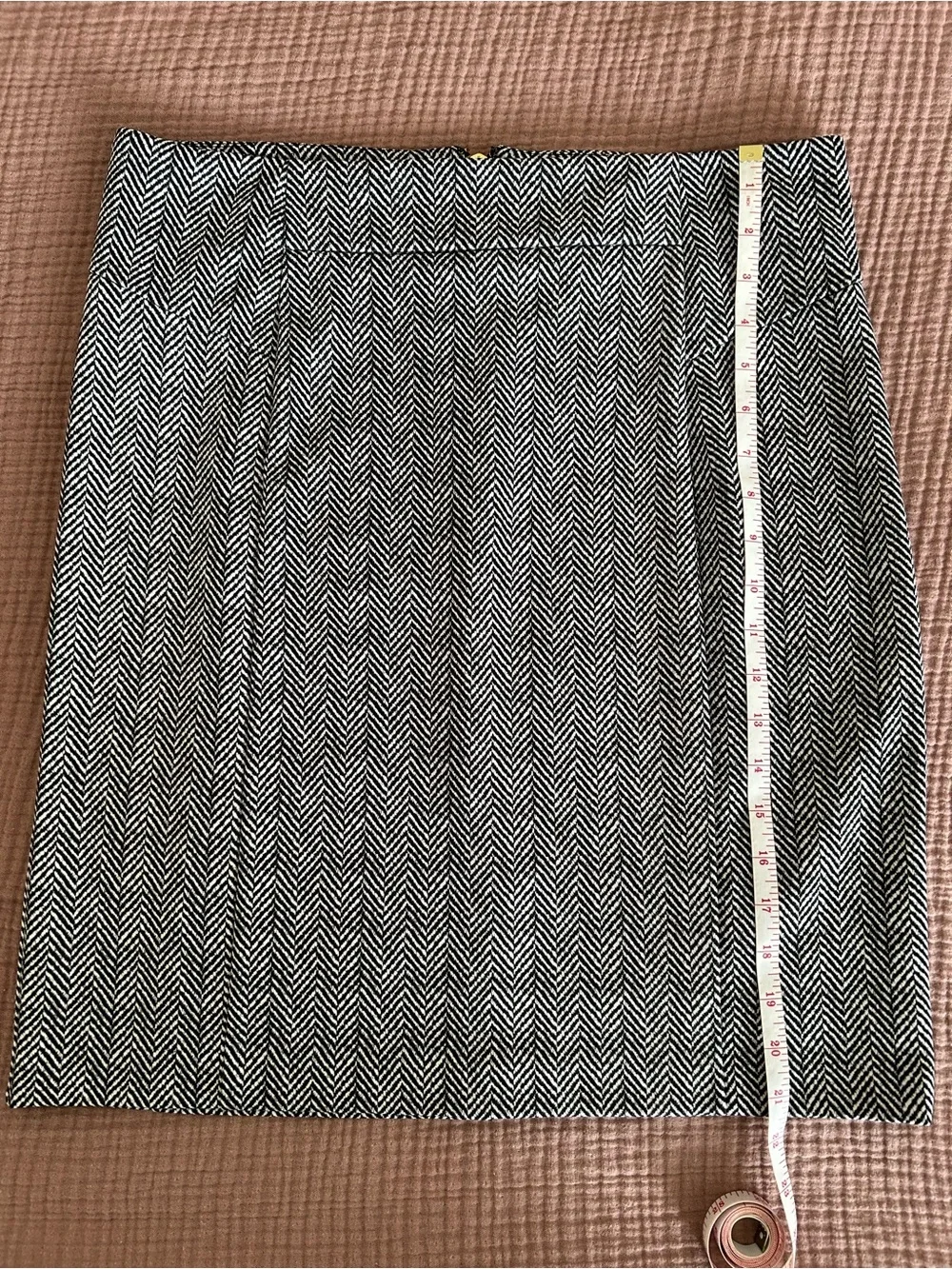Michael Kors Black and White Pencil Skirt